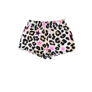 Pixielane leopard with hot pink stars short girls size 7 in like new condition